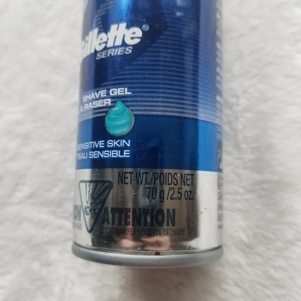 🍒 5/$20 new Gillette Sensitive Skin Shave Gel 2.5oz